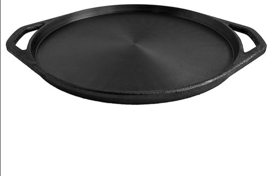 Super smooth!! 11inch | 27.8cm Shallow/Adakkal/Pizza Pan/Shallow tawa Pre-Seasoned Cast Iron