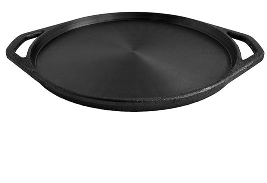 Super smooth!! 9inch | 22.5cm Shallow/Adakkal/Pizza Pan/Shallow tawa Pre-Seasoned Cast Iron